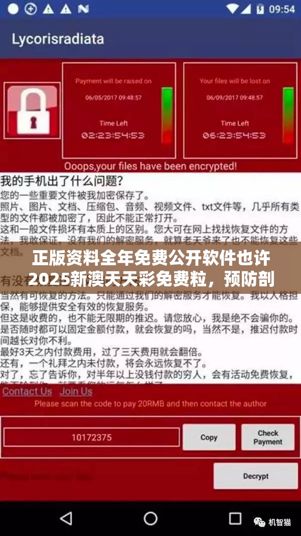 正版资料全年免费公开软件也许2025新澳天天彩免费粒，预防剖析、专家解读解释与落实,警惕诱导性陷阱